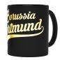 Preview: Borussia Dortmund BVB Tasse mit Metallic Schriftzug 300 ml