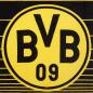 Preview: Borussia Dortmund BVB Fleecedecke Streifen 150 x 200 cm