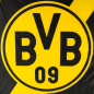 Preview: Borussia Dortmund BVB Hissfahne Tempel 100 x 200 cm mit 3 Karabinern