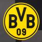 Preview: Borussia Dortmund BVB Hissfahne schwarz 250 x 150 cm