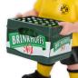 Preview: Borussia Dortmund BVB Gartenzwerg mit Bierkasten 26 cm