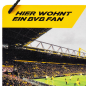 Preview: Borussia Dortmund BVB Türschild Fan beidseitig mit Stadionmotiv