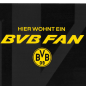 Preview: Borussia Dortmund BVB Türschild Fan beidseitig mit Stadionmotiv