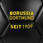 Preview: Borussia Dortmund BVB Fußball Schwarz Embossed Gr. 5 mit Logo