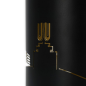 Preview: Borussia Dortmund BVB Windlicht Skyline Schwarz 10 cm mit Logo