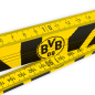 Preview: Borussia Dortmund BVB Zollstock 2 m Schwarz-Gelb mit Logo