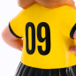 Preview: Borussia Dortmund BVB Gartenzwergin mit Fußball 27 cm Polyresin