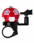 Preview: FC Bayern München Fahrradklingel Fußballform Rot/Weiß