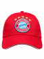 Preview: FC Bayern München Baseballcap Logo Rot