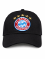 Preview: FC Bayern München Baseballcap Logo Classic Schwarz