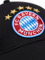 Preview: FC Bayern München Baseballcap Logo Classic Schwarz