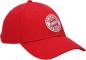 Preview: FC Bayern München Baseballcap Logo Classic Rot verstellbar