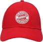 Preview: FC Bayern München Baseballcap Logo Classic Rot verstellbar