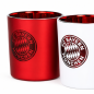 Preview: FC Bayern München Windlicht 2er-Set Rot/Weiß aus Glas
