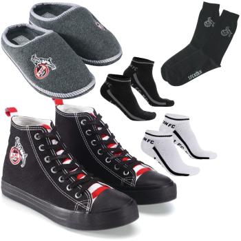 1. FC Köln Socken Hausschuhe Schuhe Turnschuhe Freizeitschuhe Leinenschuhe