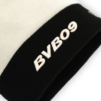 Preview: Borussia Dortmund BVB New Era Beanie BVB09 Offwhite-Schwarz