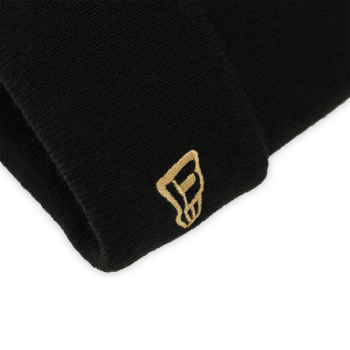 Preview: Borussia Dortmund BVB New Era Beanie Gold Schwarz mit Logo