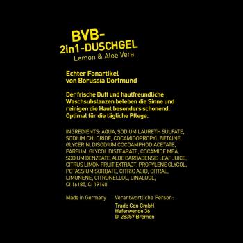 Preview: Borussia Dortmund BVB 2 in 1 Duschgel 200 ml
