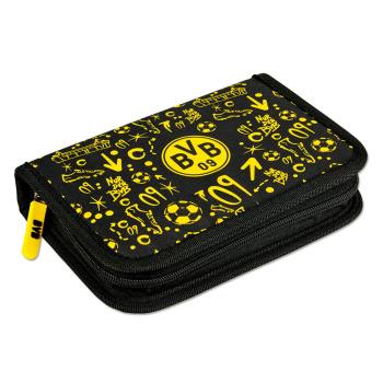 Preview: Borussia Dortmund BVB Schüleretui Graffiti gefüllt mit 18 Buntstiften