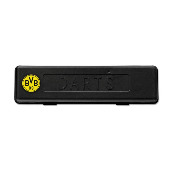 Preview: Borussia Dortmund BVB Steel-Dartpfeile 3er-Set 18 g mit 6 Flights und Box