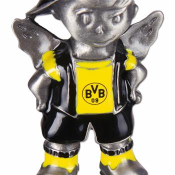 Preview: Borussia Dortmund BVB Schutzengel Glücksbringer mit Karabiner