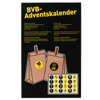 Preview: Borussia Dortmund BVB DIY Adventskalender zum Befüllen
