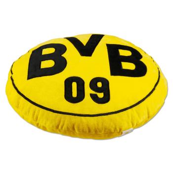 Preview: Borussia Dortmund BVB Kissen rund Logo 42 cm