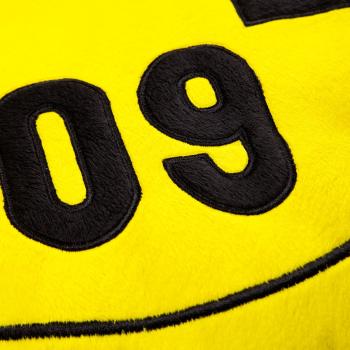 Preview: Borussia Dortmund BVB Kissen rund Logo 42 cm