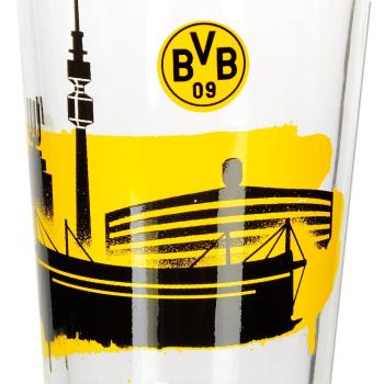 Borussia Dortmund BVB Wasserglas Skyline 2er Set 200 ml