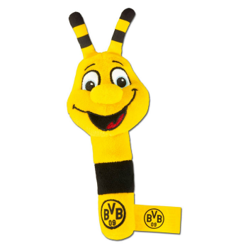 Preview: Borussia Dortmund BVB Baby-Geschenkset EMMA Greifling + 2 Musselintücher