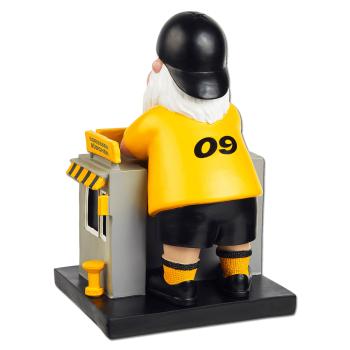 Preview: Borussia Dortmund BVB Gartenzwerg Kiosk Borussen Büdchen 22,5 cm