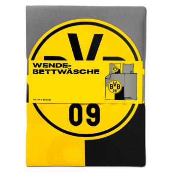Borussia Dortmund BVB Wendebettwäsche Schwarz Gelb 135 x 200 cm