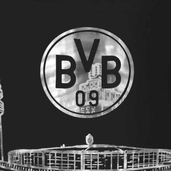 Borussia Dortmund BVB Windlicht schwarz