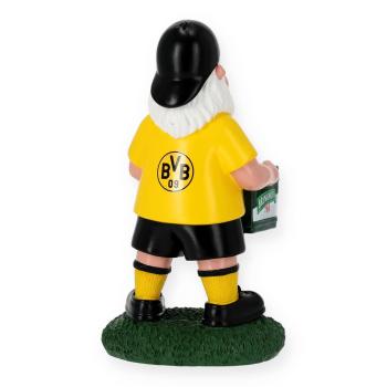 Preview: Borussia Dortmund BVB Gartenzwerg mit Bierkasten 26 cm