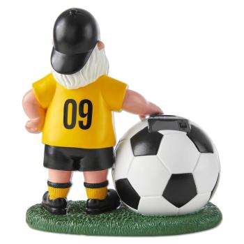 Preview: Borussia Dortmund BVB Solar-Gartenzwerg mit LED-Ball 25 cm