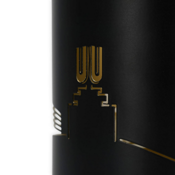 Preview: Borussia Dortmund BVB Windlicht Skyline Schwarz 10 cm mit Logo