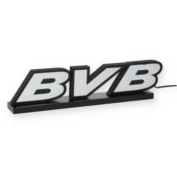 Preview: Borussia Dortmund BVB LED-Leuchtschild Gelb 32 cm mit USB-Kabel
