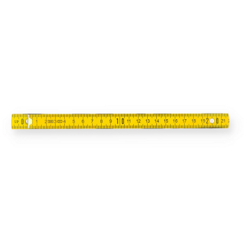 Preview: Borussia Dortmund BVB Zollstock 2 m Schwarz-Gelb mit Logo