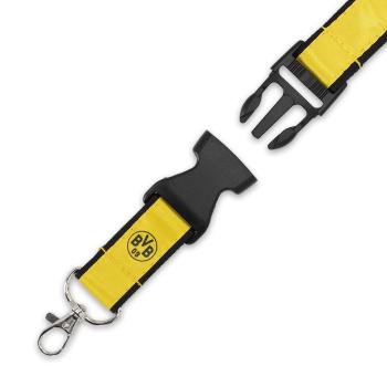 Preview: Borussia Dortmund BVB Schlüsselband Schwarz-Gelb 61,3 cm mit Logo