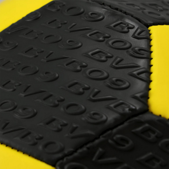 Preview: Borussia Dortmund BVB Mini-Fußball Relief Größe 1 Schwarz-Gelb