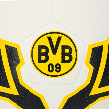 Preview: Borussia Dortmund BVB Mini-Fußball Arrow Größe 1 Weiß-Gelb mit Logo