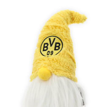 Preview: Borussia Dortmund BVB Sitzwichtel Weihnachten 46 cm Schwarz-Gelb
