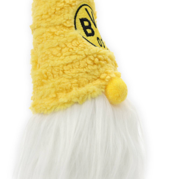 Preview: Borussia Dortmund BVB Sitzwichtel Weihnachten 46 cm Schwarz-Gelb
