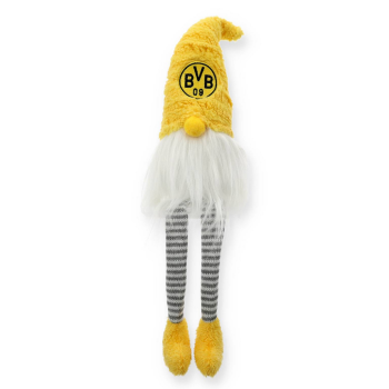 Preview: Borussia Dortmund BVB Sitzwichtel Weihnachten 46 cm Schwarz-Gelb
