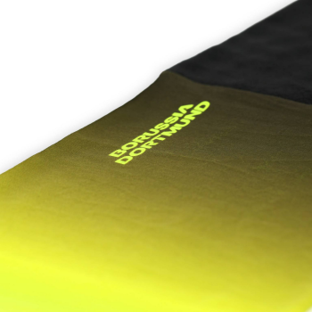 Preview: Borussia Dortmund BVB Multifunktionstuch Schwarz-Neon mit Fleece