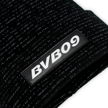 Preview: Borussia Dortmund BVB Reflective Beanie Schwarz mit Reflektorfäden