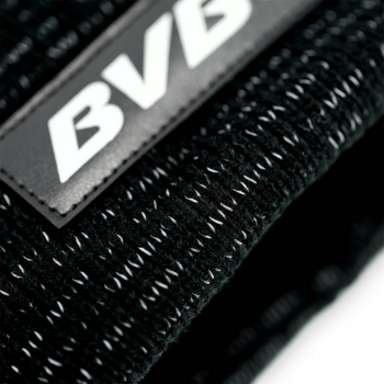 Preview: Borussia Dortmund BVB Reflective Beanie Schwarz mit Reflektorfäden
