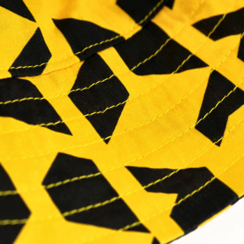 Preview: Borussia Dortmund BVB Festival II Fischerhut Retro Schwarz-Gelb Baumwolle