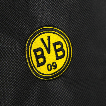 Preview: Borussia Dortmund BVB Festival II Schultertasche Retro Schwarz mit Logo