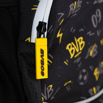Preview: Borussia Dortmund BVB Kinder-Rucksack AOP Schwarz 30 x 25 x 12 cm
